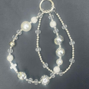 Silver Luxe Wristlet